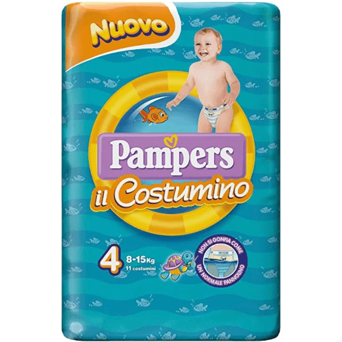 Pampers Il Costumino 4 Taglia 8-15 Kg 11Pz Pampers Il Costumino 4 Taglia 8-15 Kg 11Pz